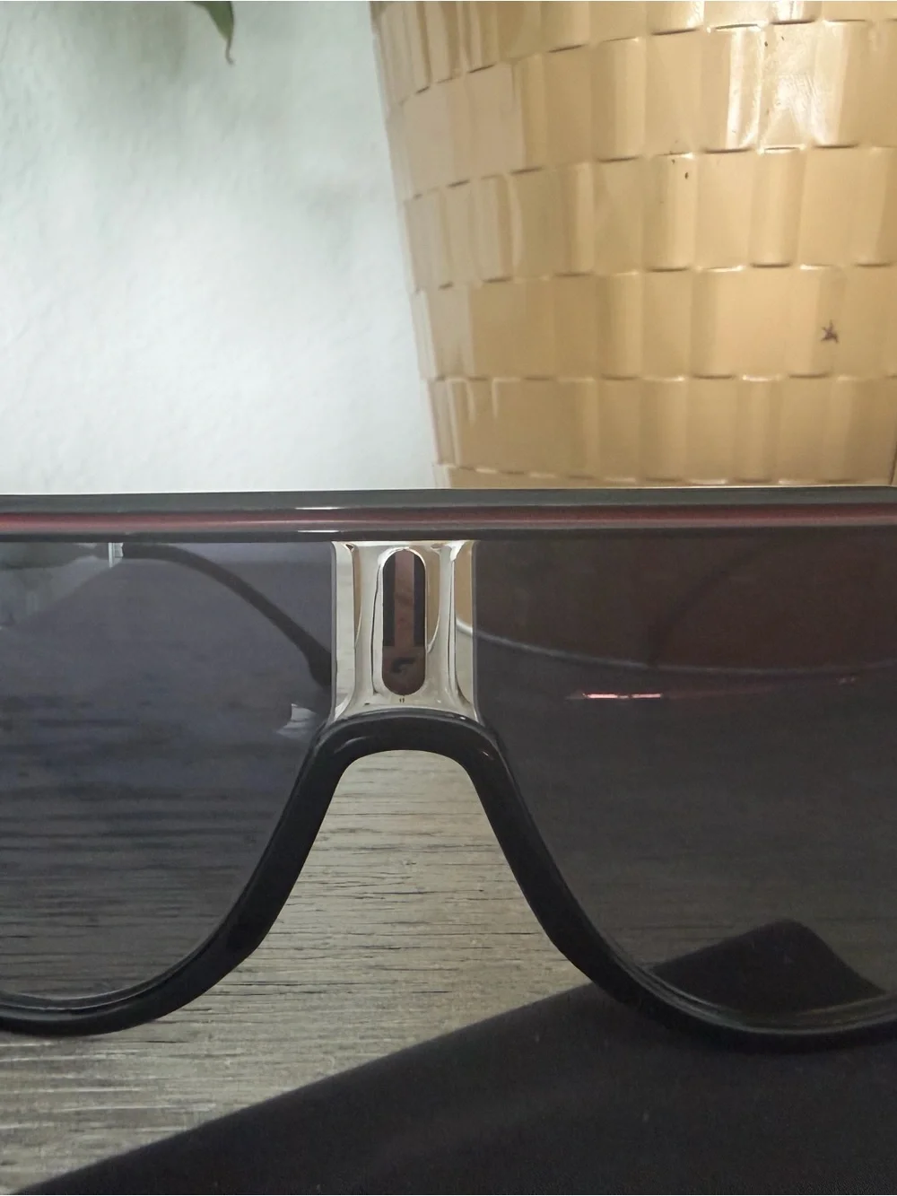 Carrera unisex Black Shield Sunglasses with Dark Gradient Lenses